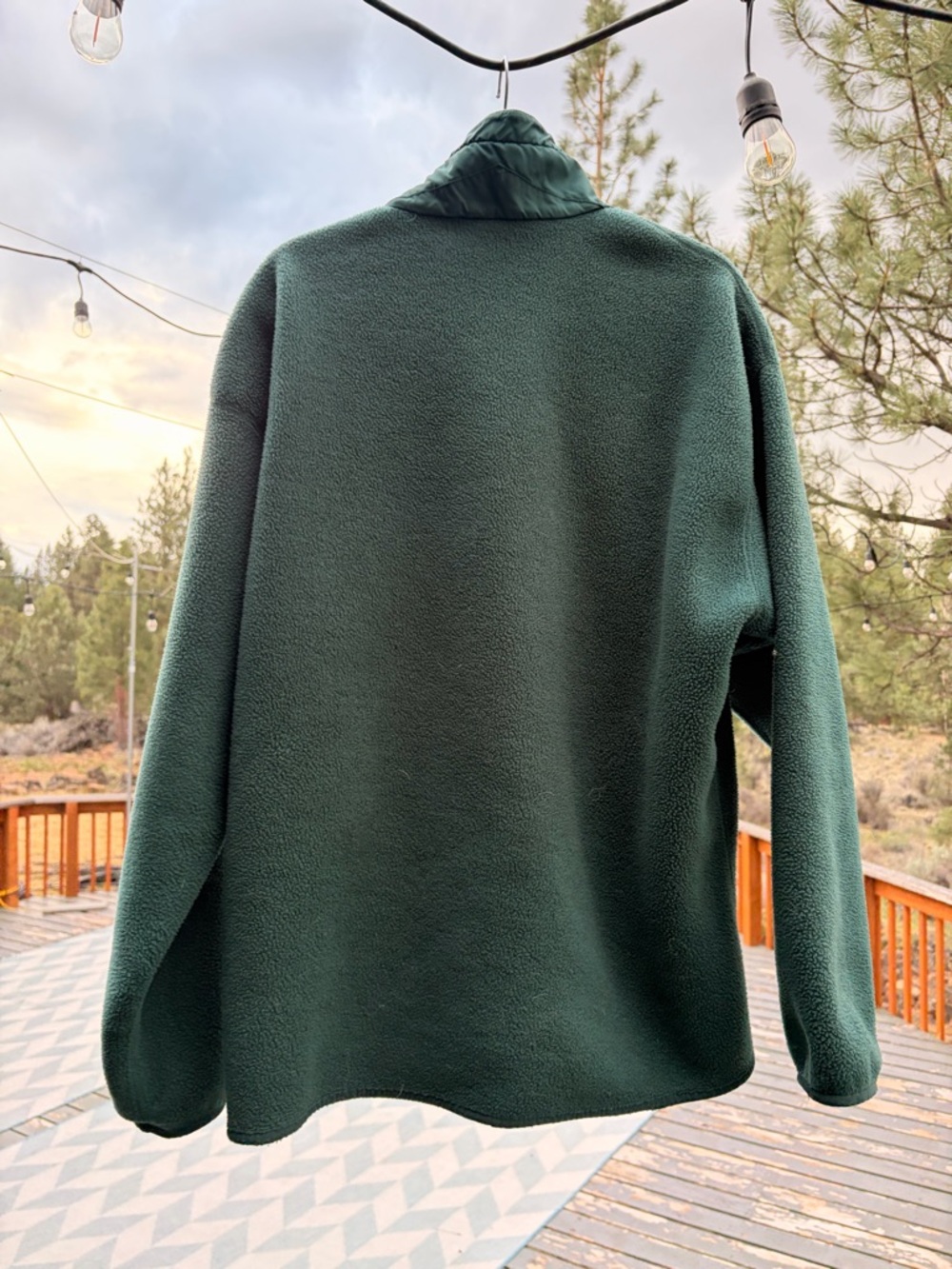 Patagonia Full-Zip Green Fleece Jacket Mens size XL - Picture 3 of 5